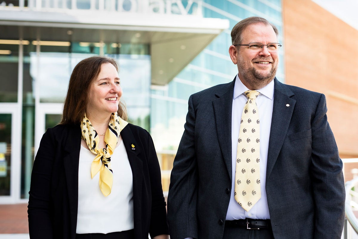 UCF President Alexander N. Cartwright and First Lady Melinda Cartwright