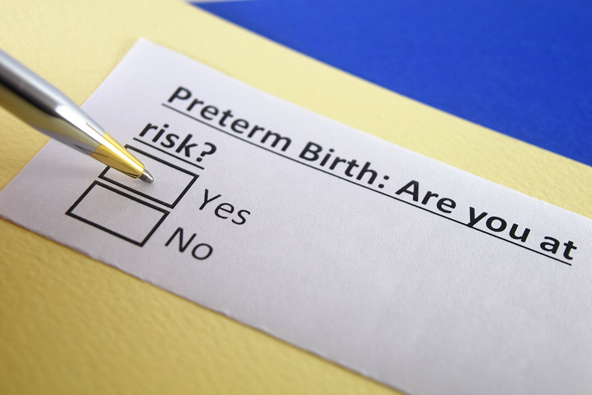 preterm birth risk survey check box