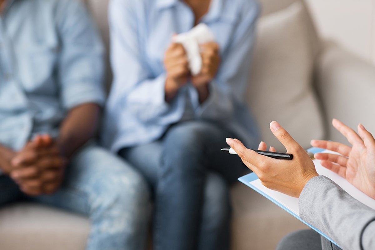 people listening during a counseling session