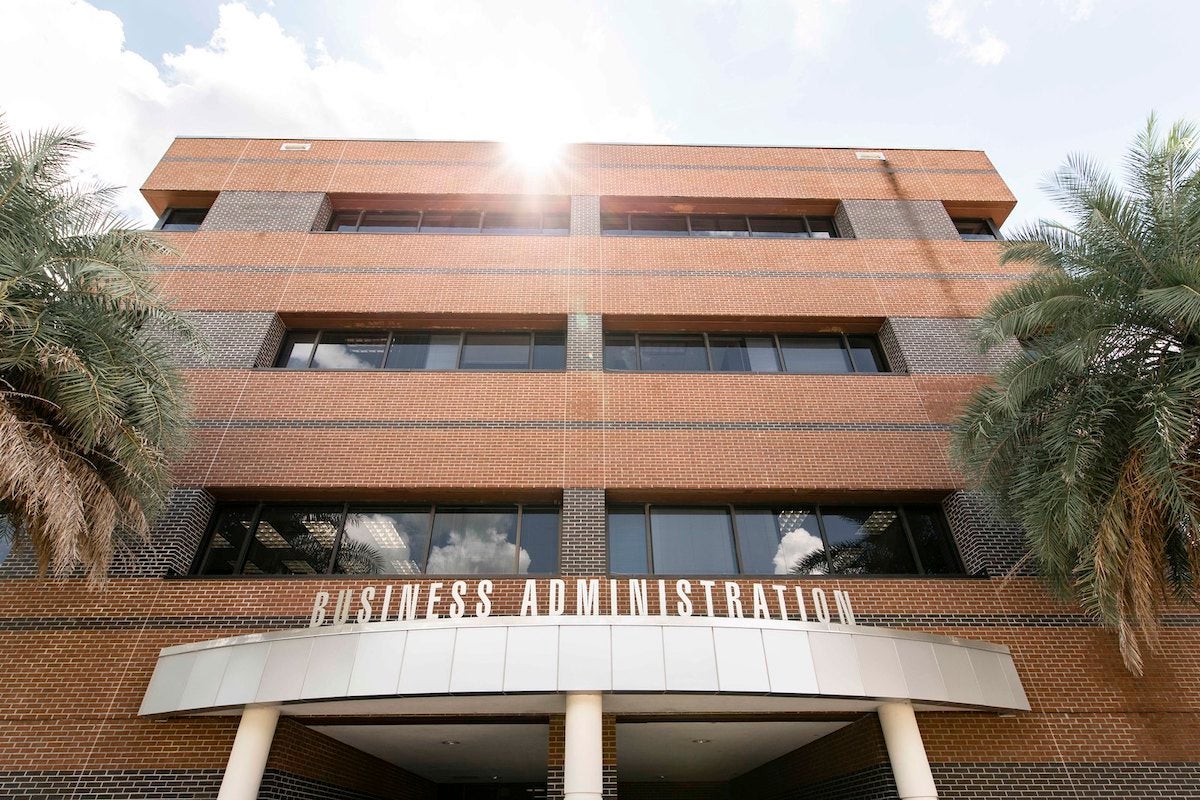 The exterior of UCF's College of Business