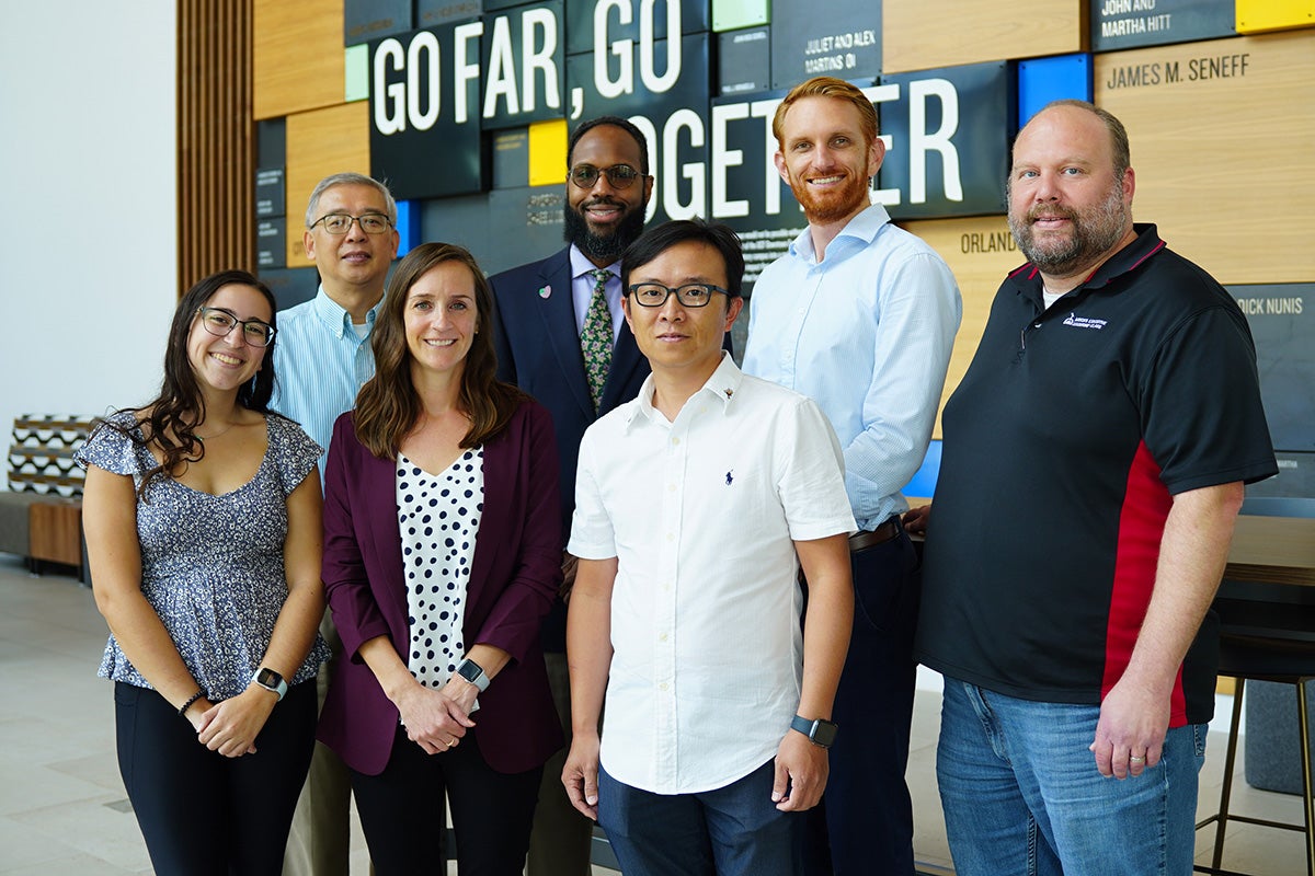 the Resilience, Education and Advocacy Center for Hazard preparedness (REACH) hubs team is pictured