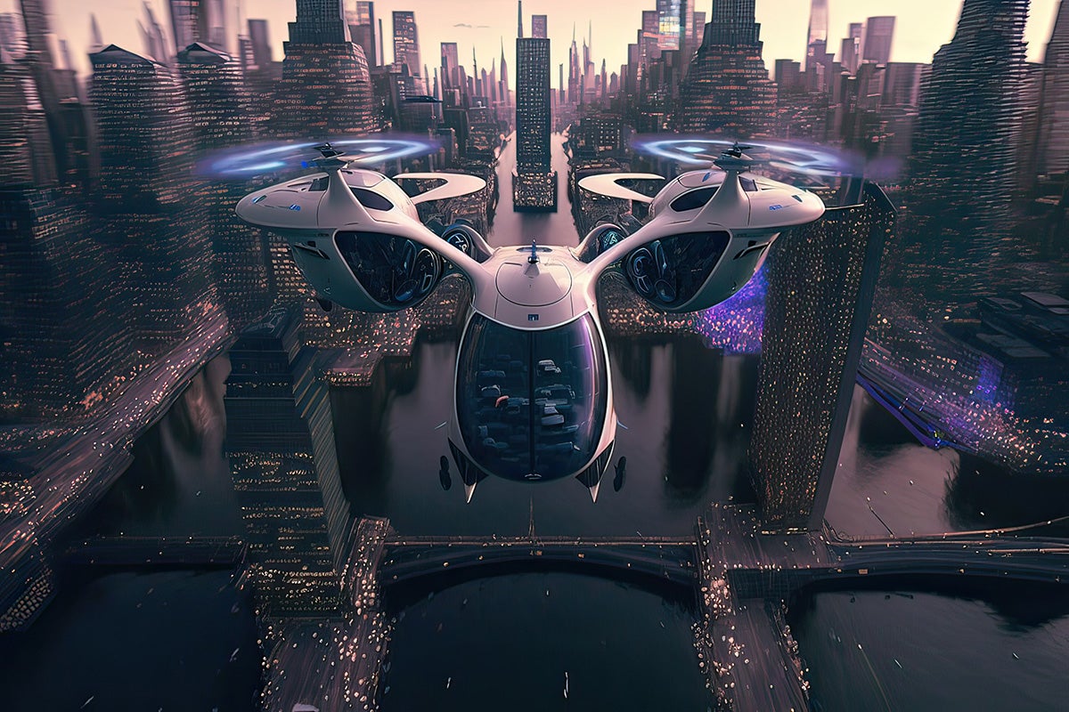 image of futuristic aircraft
