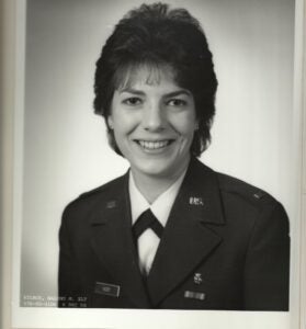 Nadine Jacobsen in her U.S. Air Force uniform