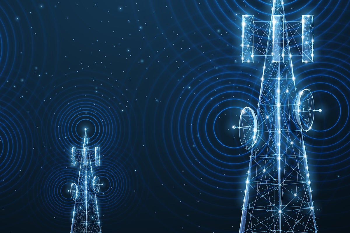 an image of antennas giving out signals