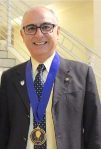 UCF Professor Necati Catbas, Department of Civil, Environmental, and Construction Engineering (CECE). Catbas was awarded the Aftab Mufti medal in 2015 at the International Conference on Structural Health Monitoring of Intelligent Infrastructure.