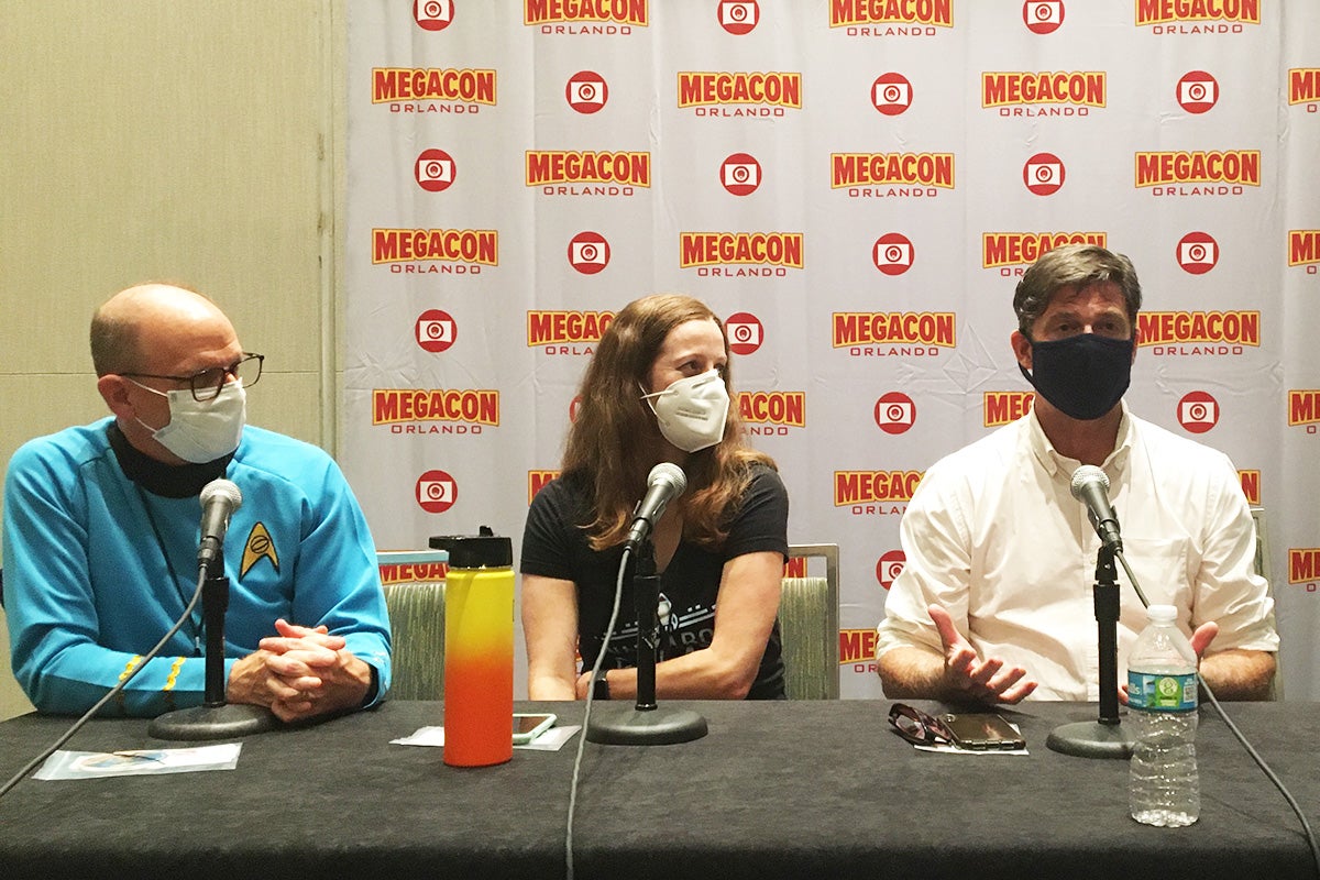 UCF Planetary Scientists Josh Colwell, Addie Dove and Phil Metzger speak about Star Trek’s legacy in the STEM fields during MegaCon 2021. File photo.