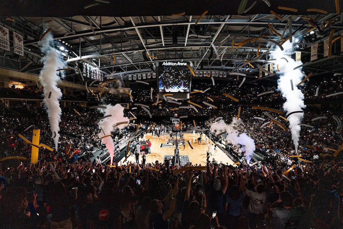 Addition Financial Arena full of fans