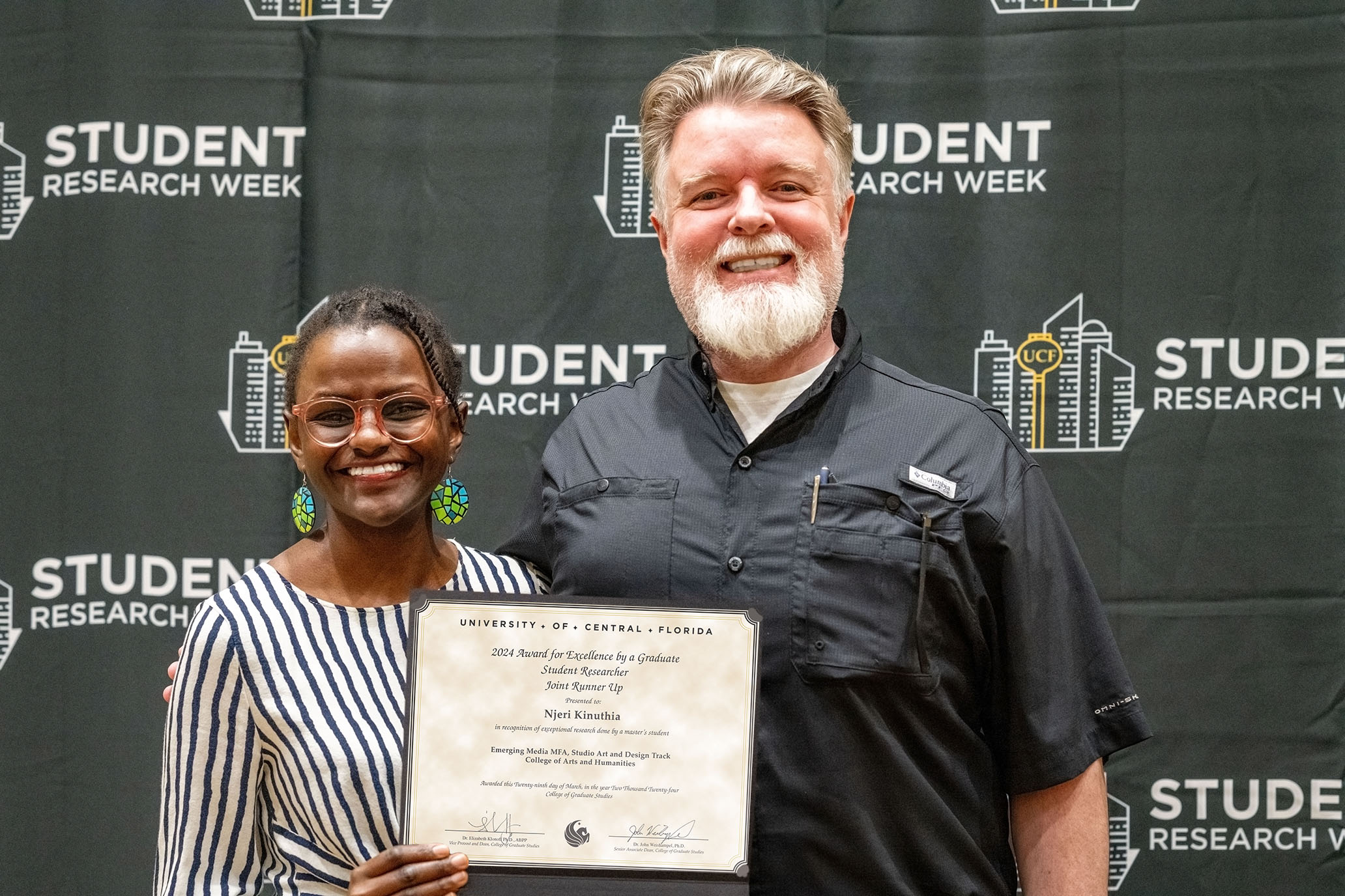 Njeri Kunithia and Jason Burrell