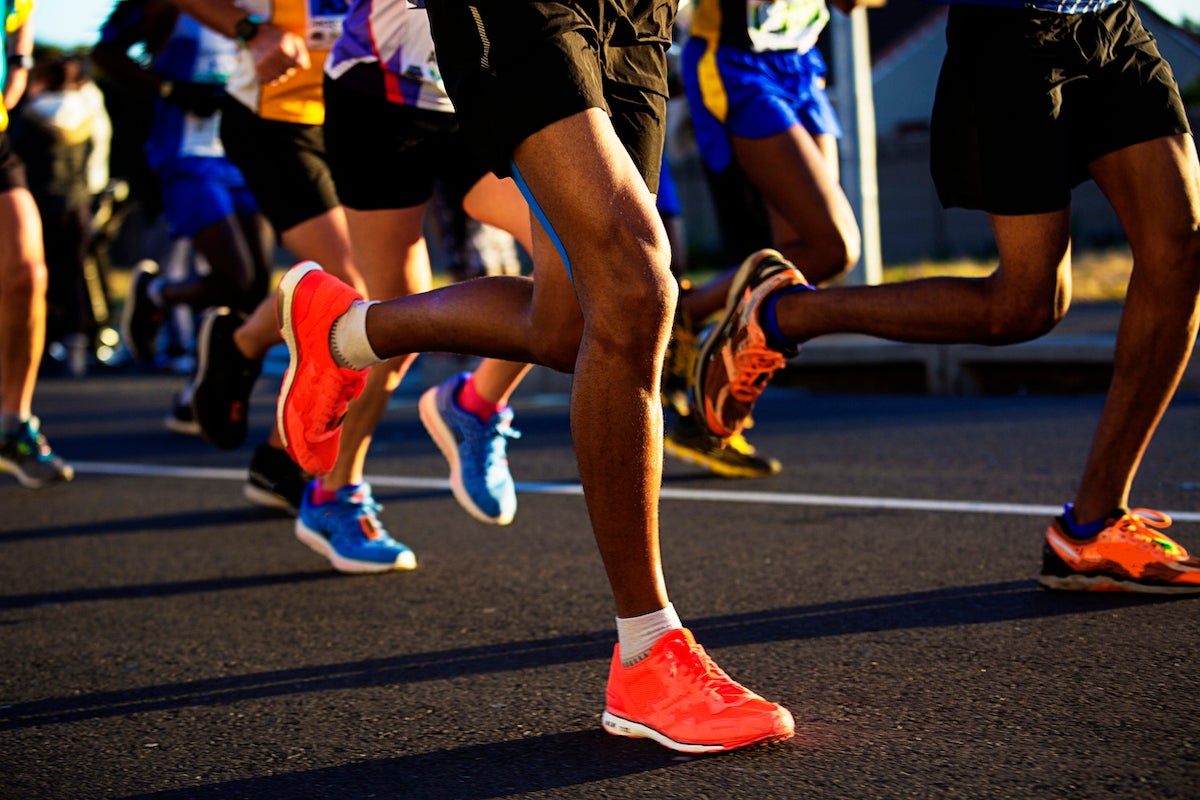 People running