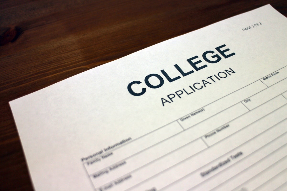 A college application