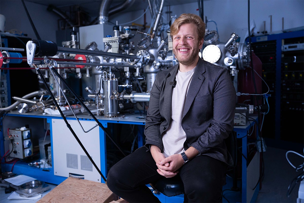 Leland Nordin, assistant professor of materials science and engineering with a joint appointment with CREOL, the College of Optics and Photonics, develops next-generation semiconductor materials and devices.