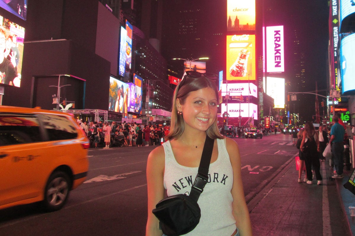 Kendall Ashbury in Time Square