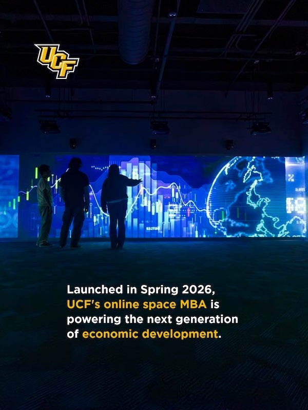 Launched in Spring 2026, UCF's online space MBA is powering the next generation of economic development.