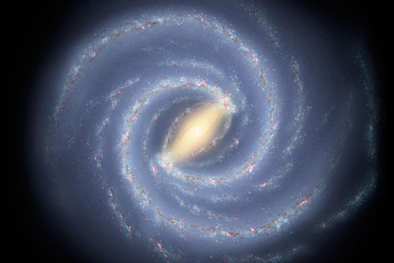 This illustration shows the Milky Way, our home galaxy.