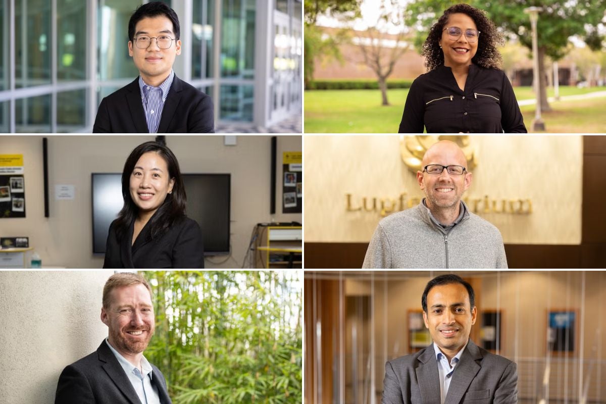3 x 3 grid of portraits of six Reach for the Stars award winners