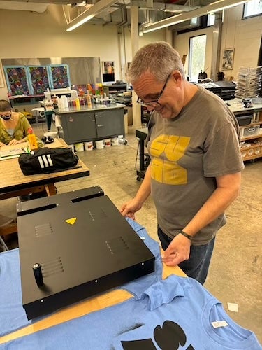 Larry Cooper screen printing
