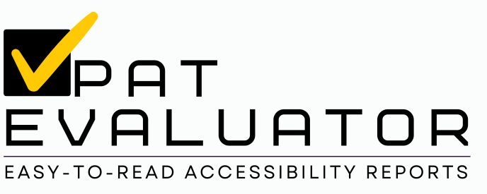 Logo: VPAT Evaluator - Easy-to-Read Accessibility Reports