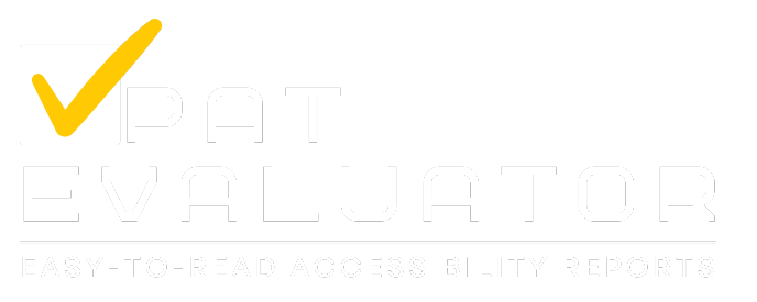 Logo: VPAT Evaluator - Easy-to-Read Accessibility Reports