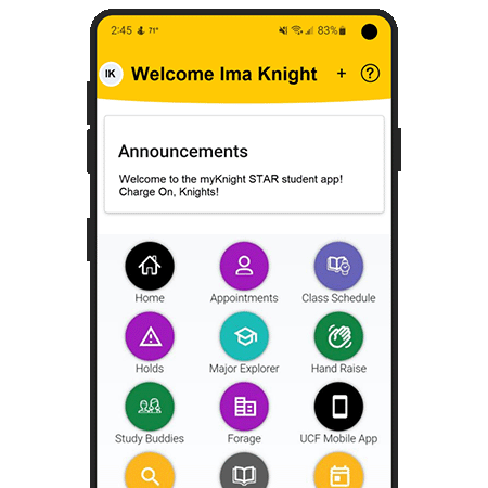 myKnight Star app preview