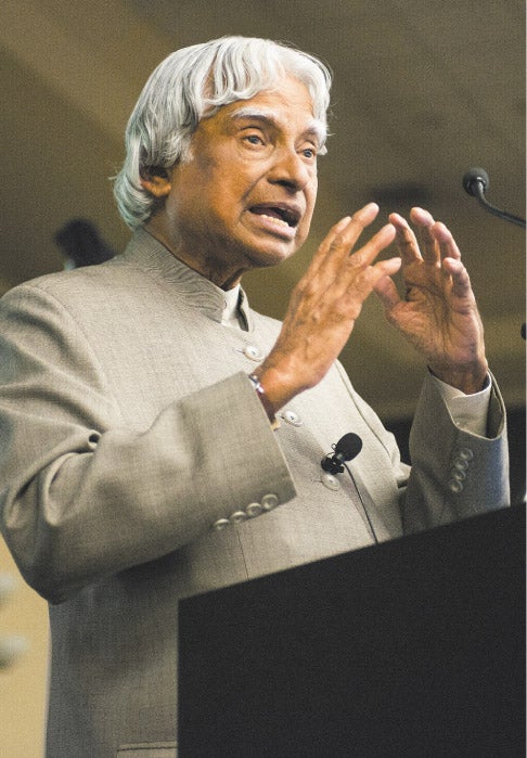 Former Indian President A. P. J. Abdul Kalam Former Indian President A. P. J. Abdul Kalam