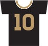 Soccer jersey with the number 10.