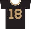 Baseball jersey with the number 18.
