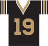 Football jersey with the number 19.