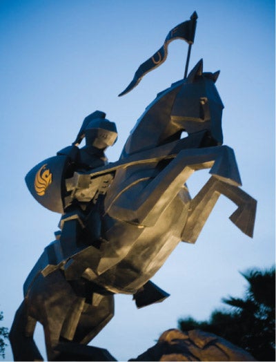 Knight statue