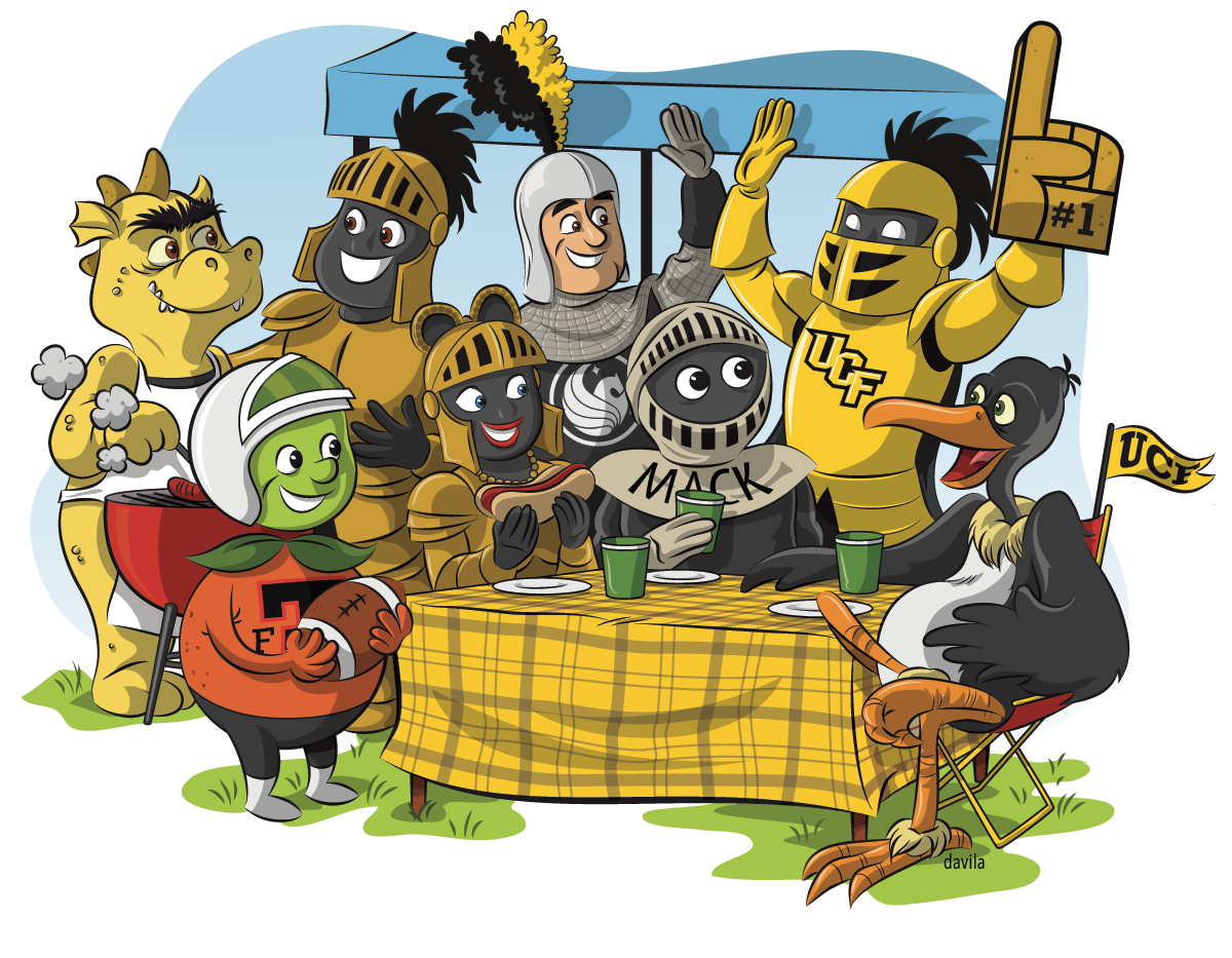 Image of UCF's mascots