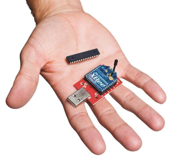 The wireless radio frequency modules are embedded into the toy truck to receive information that originates from the headset. The wireless radio frequency modules are embedded into the toy truck to receive information that originates from the headset.