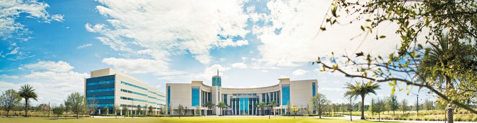 Image of the UCF College of Medicine main building