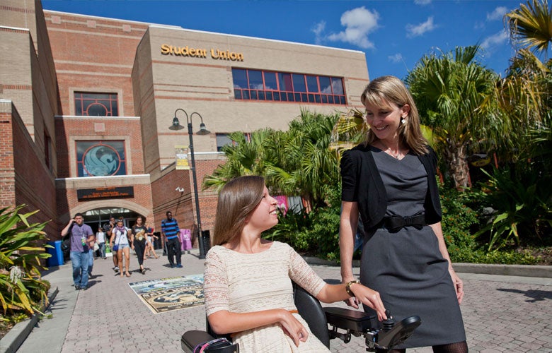 Sarah Goldman outside of UCF Student Union