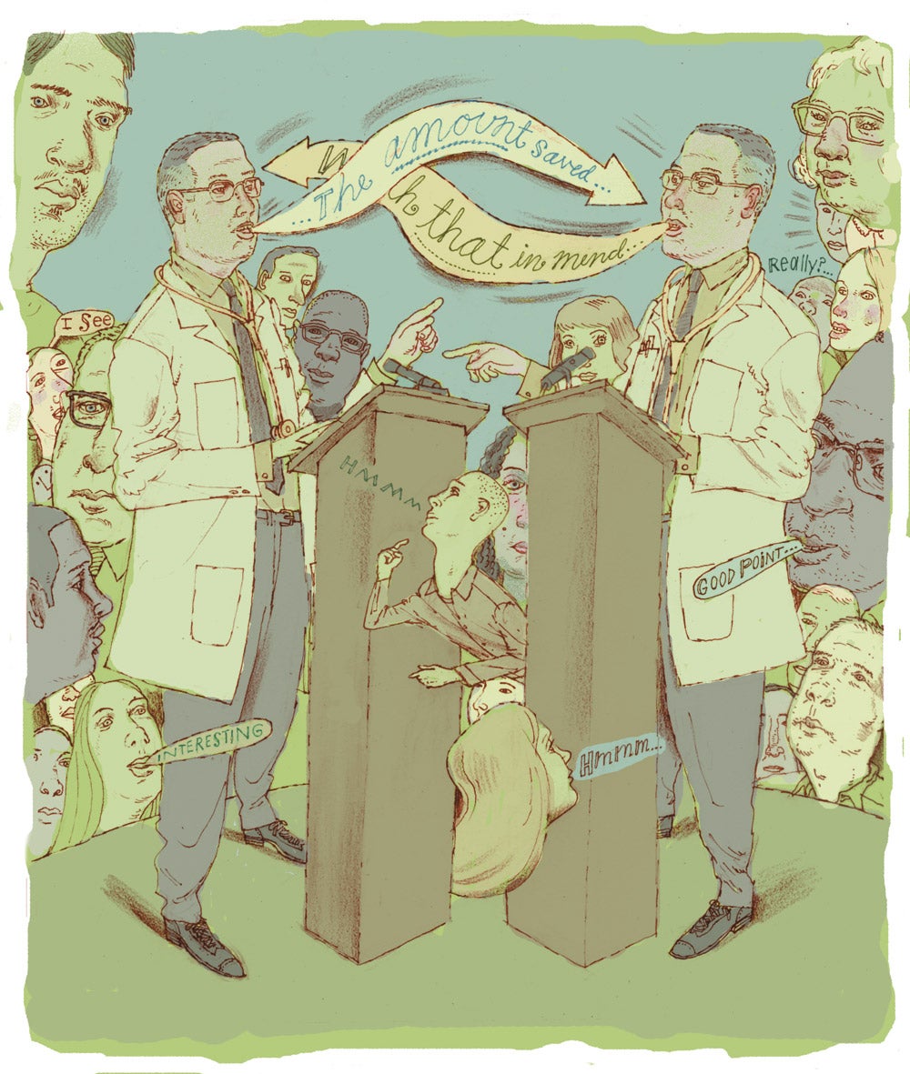 doctor debate illustration