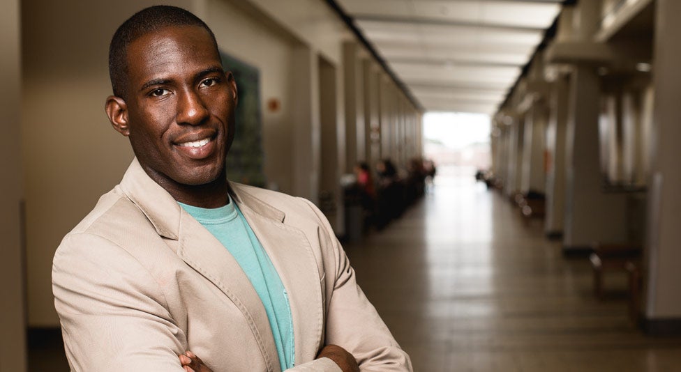 Marine Corps veteran Lucdwin Luck studies political science, business, sociology and economics at UCF. Marine Corps veteran Lucdwin Luck studies political science, business, sociology and economics at UCF.