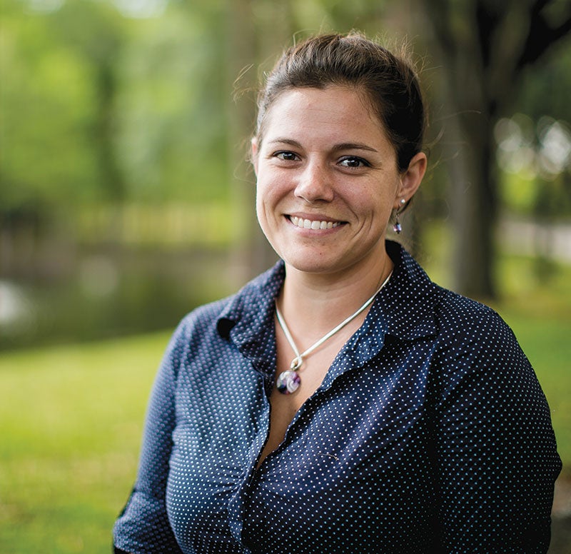 Air Force veteran Stacy Schumpert, who served as president of the Student Veterans of American UCF Chapter, returned to college to pursue a master's degree in social work at the University of Central Florida