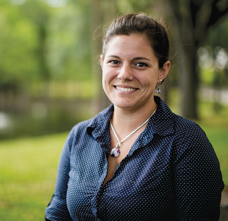 Air Force veteran Stacy Schumpert, who served as president of the Student Veterans of American UCF Chapter, returned to college to pursue a master's degree in social work at the University of Central Florida