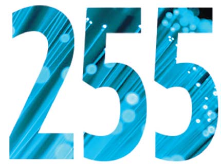 New record breaking fiber optic cable transmits data at 255 terabits per second New record breaking fiber optic cable transmits data at 255 terabits per second
