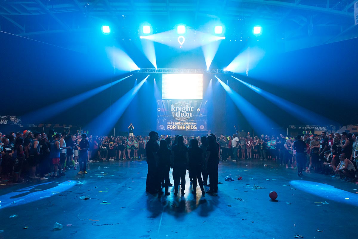 Group Gathered in Center of floor