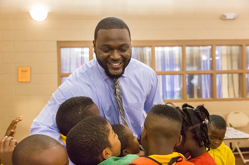 <strong>Phillip Gordon, '13</strong>, youth counsellor at Orlando's Dr. J.B. Callahan Neighborhood Center. <strong>Phillip Gordon, '13</strong>, youth counsellor at Orlando's Dr. J.B. Callahan Neighborhood Center.