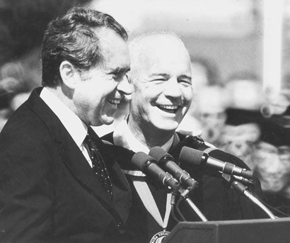 President Richard Nixon and UCF President Charles Millican