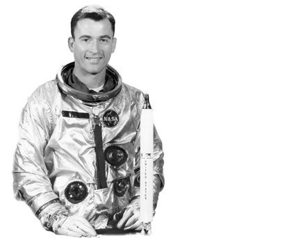NASA Astronaut John Young in his flight suit