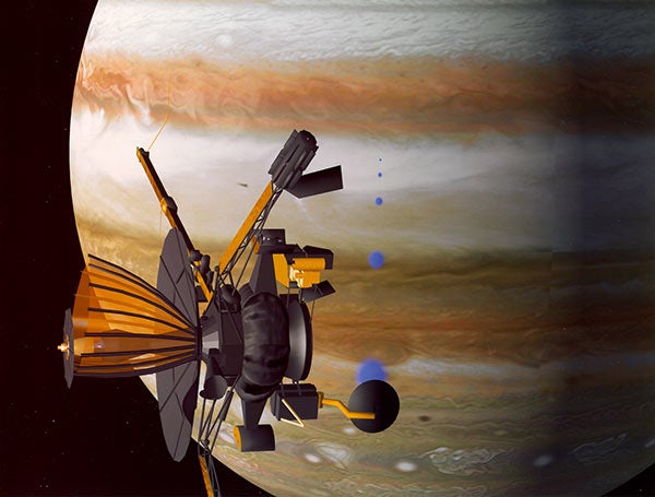 Rendering of Galileo orbiter