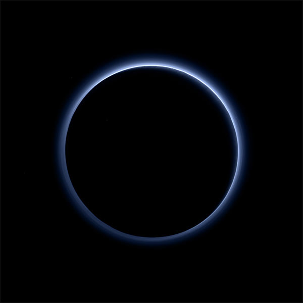 Image of the dark side of Pluto