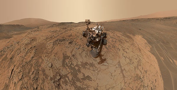 Self-portrait of NASA's Curiosity rover.