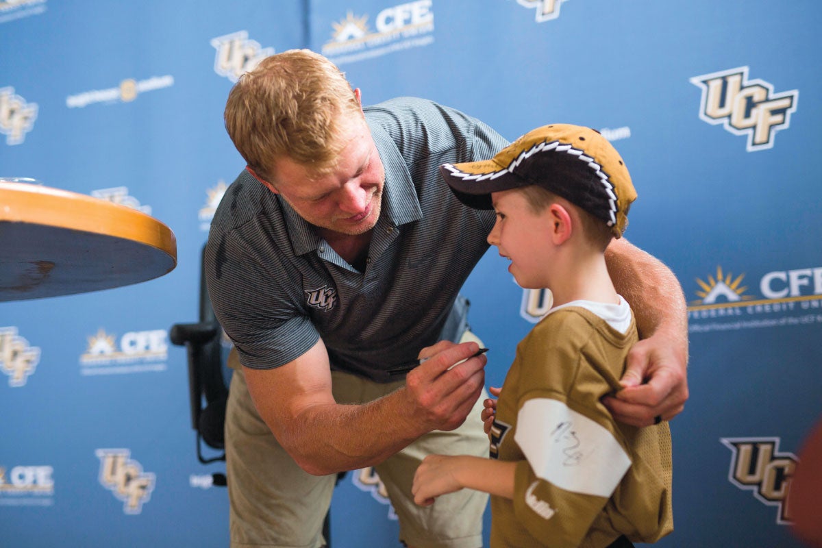 Scott Frost at FanFest