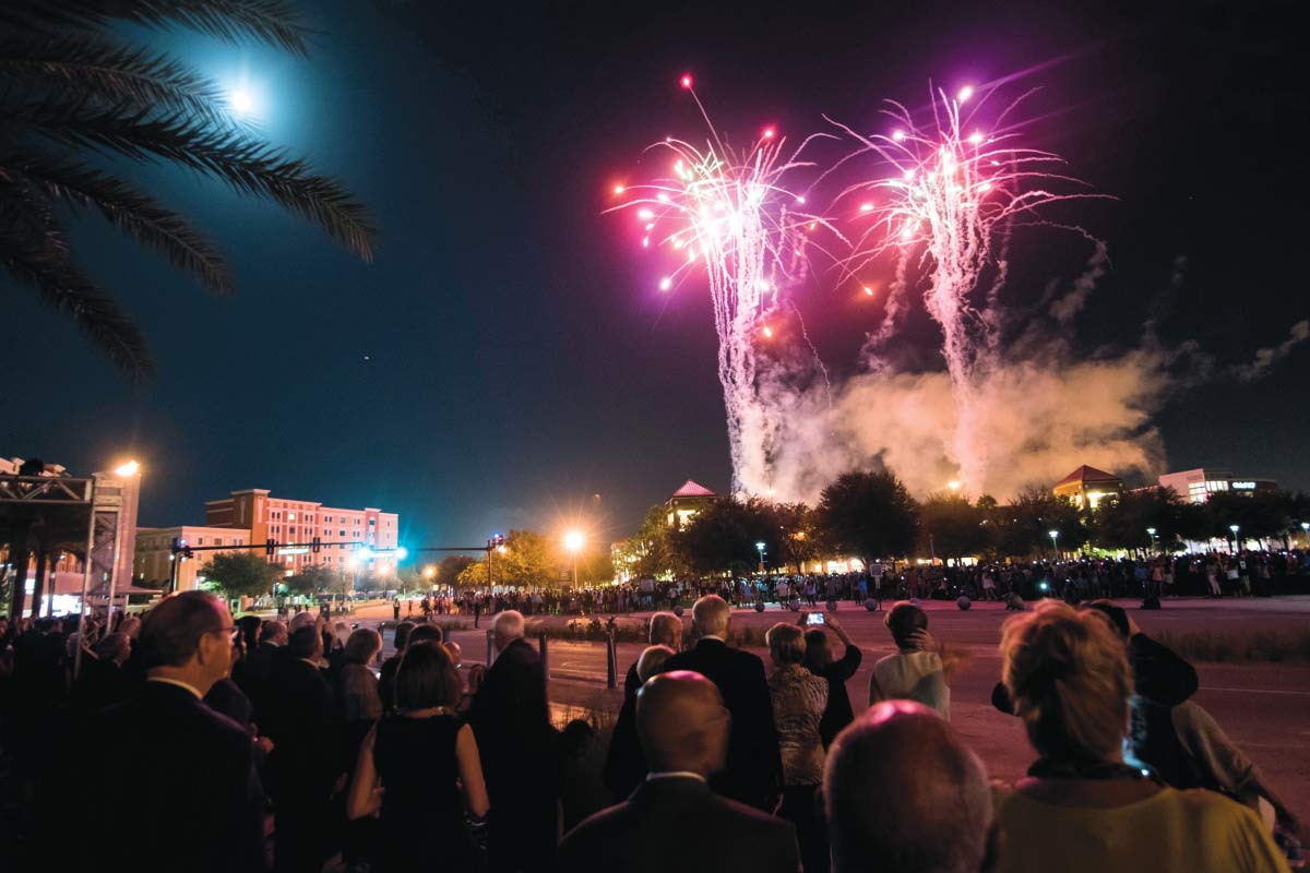 Fireworks on UCF Campus Fireworks on UCF Campus