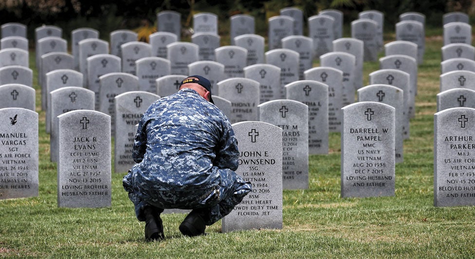 UCF Veteran at the Florida National Cemetery