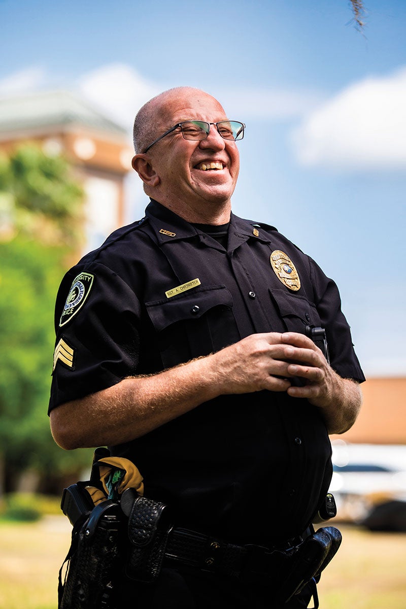 Tony Chronister in police uniform