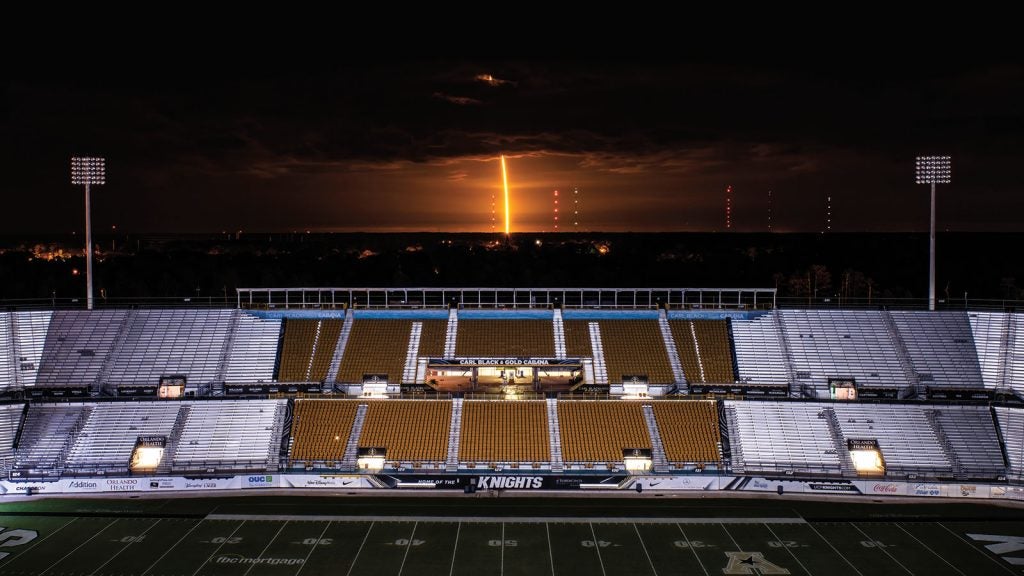 Time Magazine Highlights Rocket Launch Photo from UCF Bounce House
