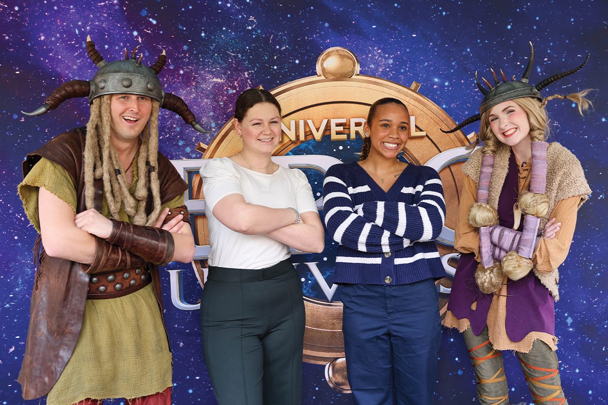 Beloved Universal Orlando Resort characters took over Rosen College of Hospitality Management for an interactive career fair connecting students and recent graduates with on-the-spot job and internship opportunities.